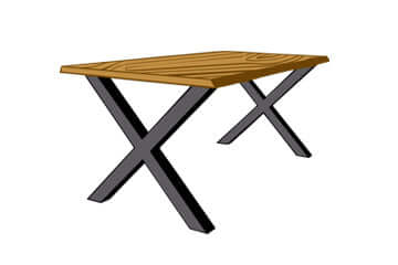 NordicStory, LoftStory, Mesa de comedor de madera maciza roble