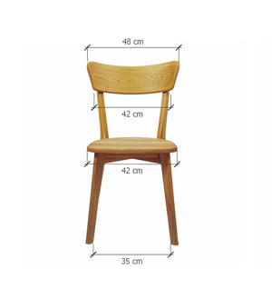 Pack de 2 o 4 Sillas de Comedor de Madera Maciza de Roble Diana | NordicStory