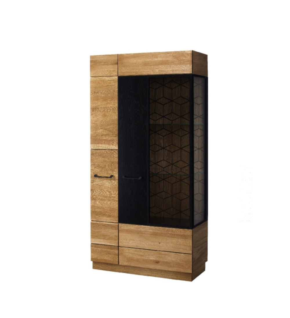LoftStory Vitrina de madera de roble