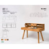 NordicStory Mesa escritorio de madera maciza de roble "Einstein 2" con estanteria flotante 