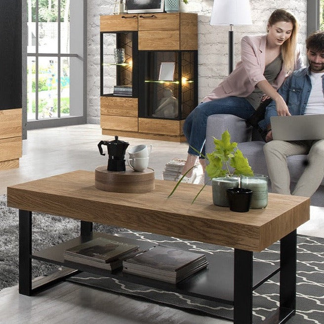 LoftStory Mesa de centro con patas de metal