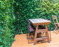 mesas de madera para la terraza