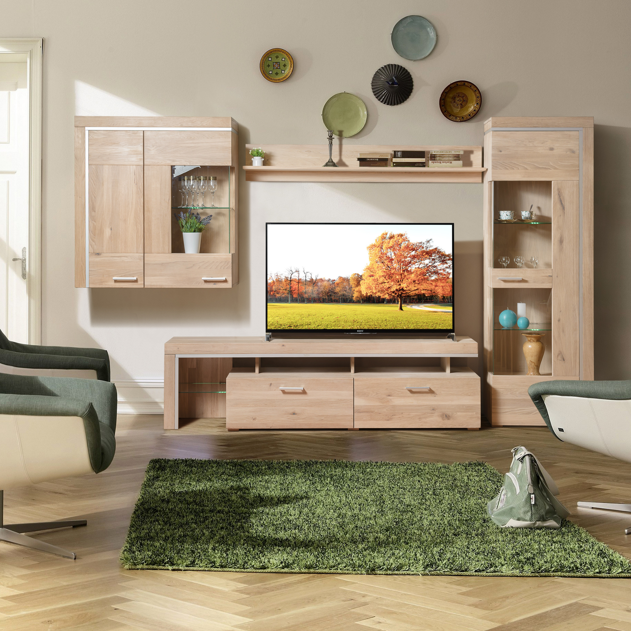 Muebles de madera de roble