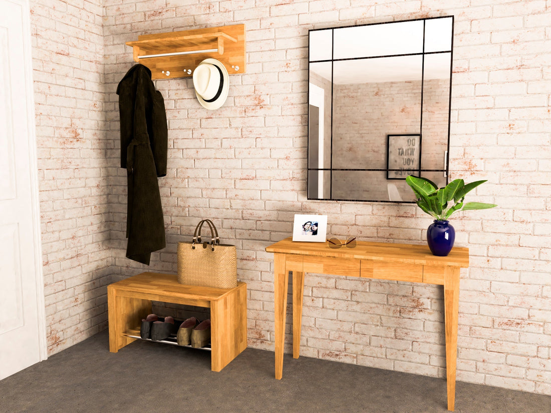 NordicStory solid oak entrance hall furniture