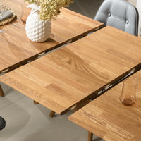 NordicStory, mobiliario, mesa de comedor, extensible, madera maciza, roble