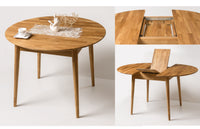NordicStory, mobiliario de madera maciza de roble, mesas de comedor, mesa extensible, hogar, salon, dormitorio, muebles de madera