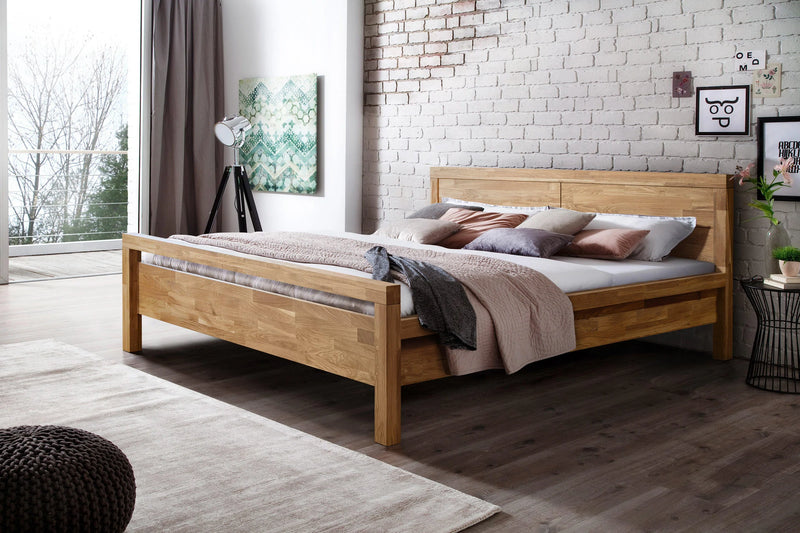 NordicStory cama de madera maciza roble dormotorio escandinavo