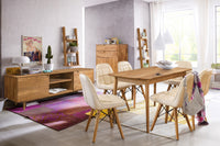  NordicStory, mesa de comedor, extensible, mobiliario, hogar, madera maciza de roble