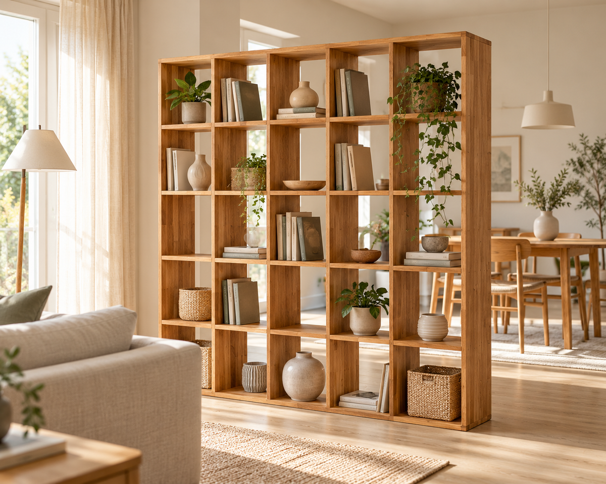 Estante para separar ambientes: ideias e medidas