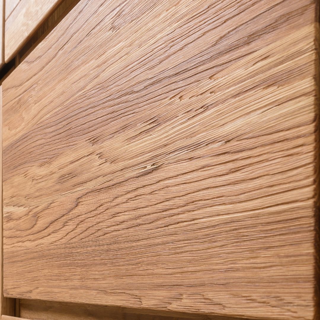muebles de madera maciza acabado natural 