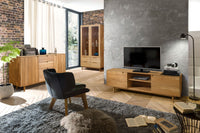 NordicStory, mobiliario, hogar, salón, madera maciza, roble, mueble tv, aparador, vitrina