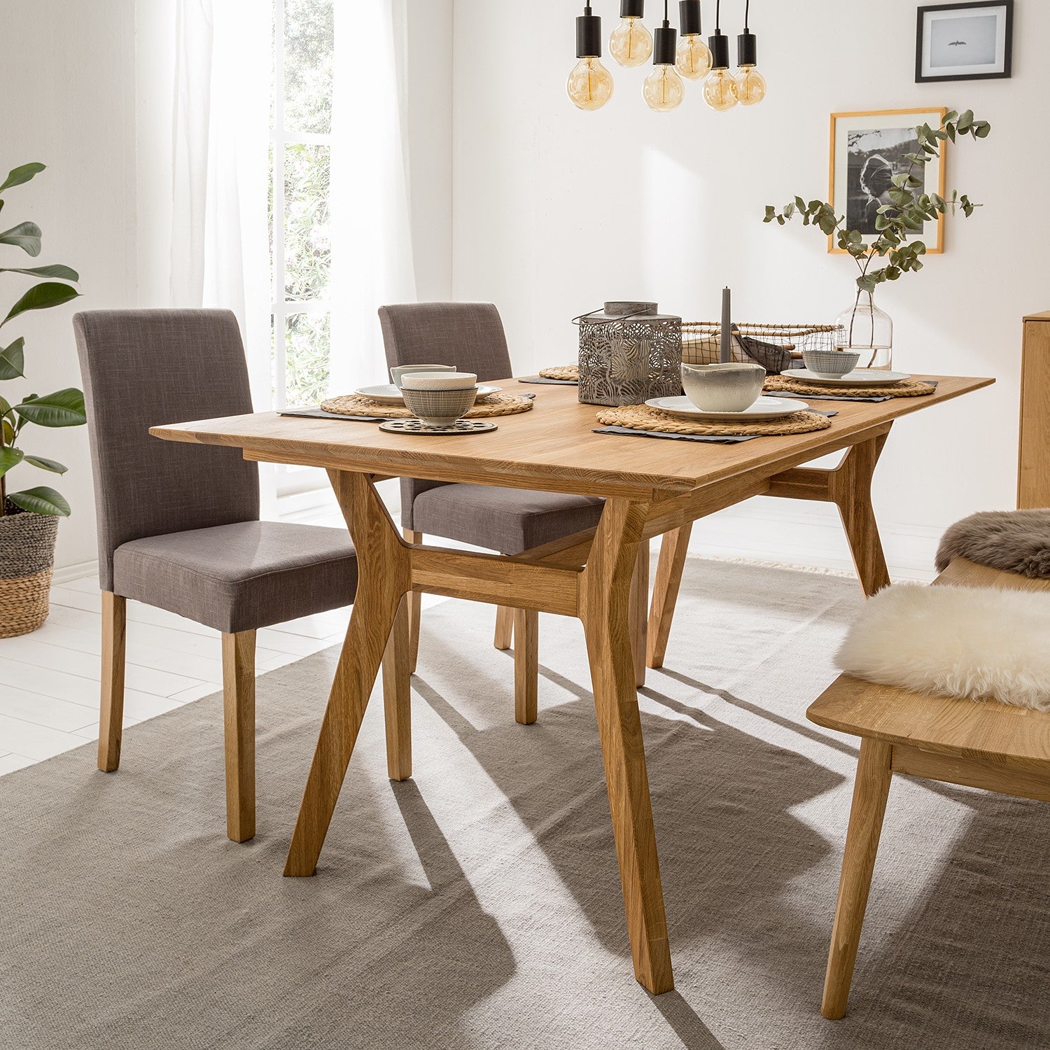 mesa de comedor cuadrada para 12 personas