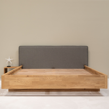 Cama matrimonio de madera maciza roble Pola | NordicStory