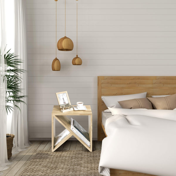 Mesa auxiliar, mesita de noche de madera maciza de roble Denmark | NordicStory