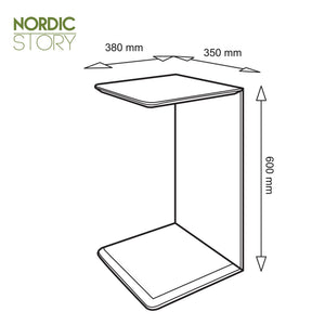 Mesa lateral auxiliar de madera maciza de roble Sono 2 | NordicStory