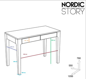 Axel I solid oak desk | NordicStory