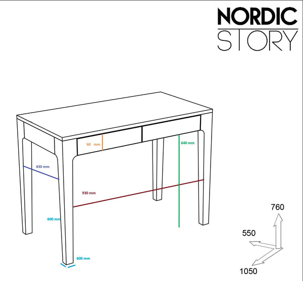 Axel I solid oak desk | NordicStory