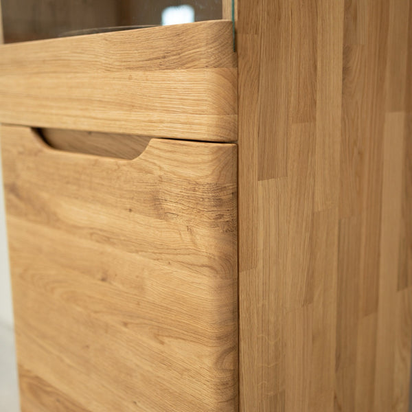 Vetrina in rovere massiccio Milan 1 | NordicStory
