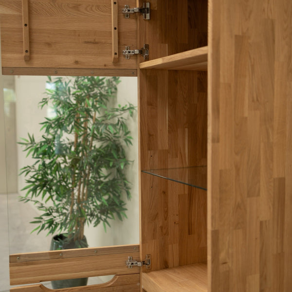 Vetrina in rovere massiccio Milan 1 | NordicStory