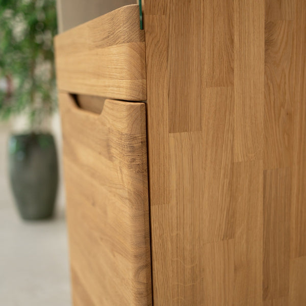 Vetrina in rovere massiccio Milan 1 | NordicStory