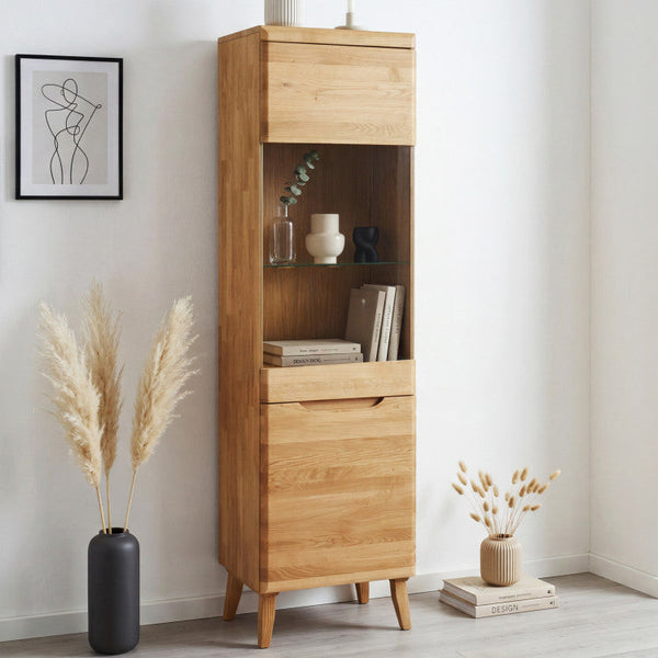 Vetrina in rovere massiccio Milan 1 | NordicStory