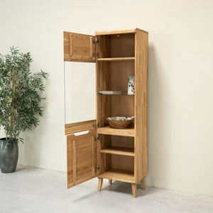 Vetrina in rovere massiccio Milan 1 | NordicStory