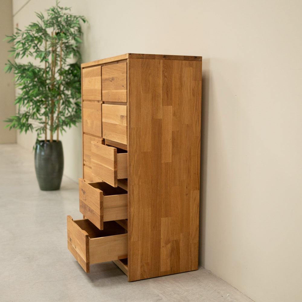 Oregon 1.5 Solid Oak Tall Sideboard | NordicStory