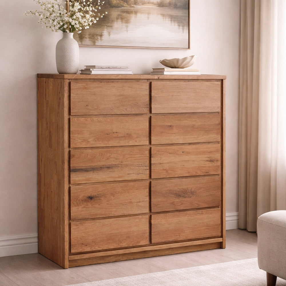 Oregon 1.5 Solid Oak Tall Sideboard | NordicStory