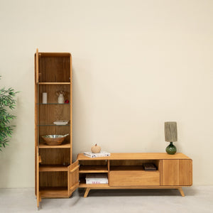 Vitrina de madera maciza roble Geneva 26 | NordicStory