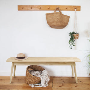 Panca in legno massello di quercia Escandi | NordicStory