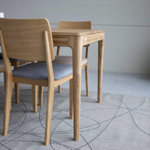 Mesa de jantar extensível em madeira maciça de carvalho BERGAMO | NordicStory