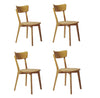 Pack de 2 o 4 Sillas de Comedor de Madera Maciza de Roble Diana | NordicStory