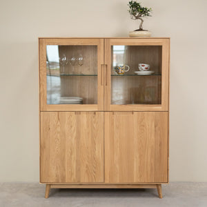 Escandi Atelier Solid Oak Display Cabinet | NordicStory