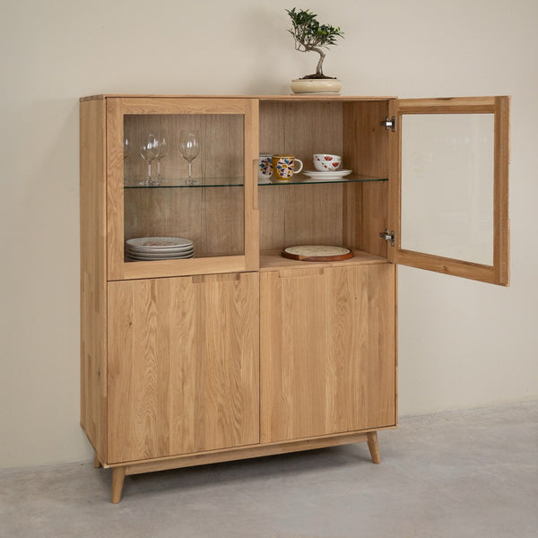 Escandi Atelier Solid Oak Display Cabinet | NordicStory