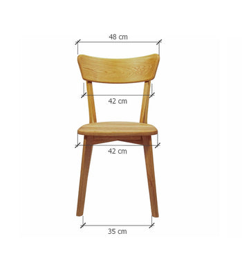 Pack de 2 o 4 Sillas de Comedor de Madera Maciza de Roble Diana | NordicStory
