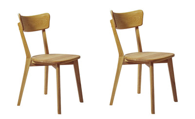 Pack de 2 o 4 Sillas de Comedor de Madera Maciza de Roble Diana | NordicStory