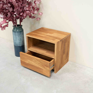 Mesita de noche de madera maciza de roble Denmark | NordicStory