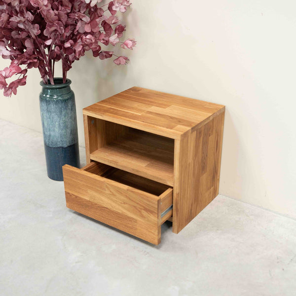 Mesita de noche de madera maciza de roble Denmark | NordicStory