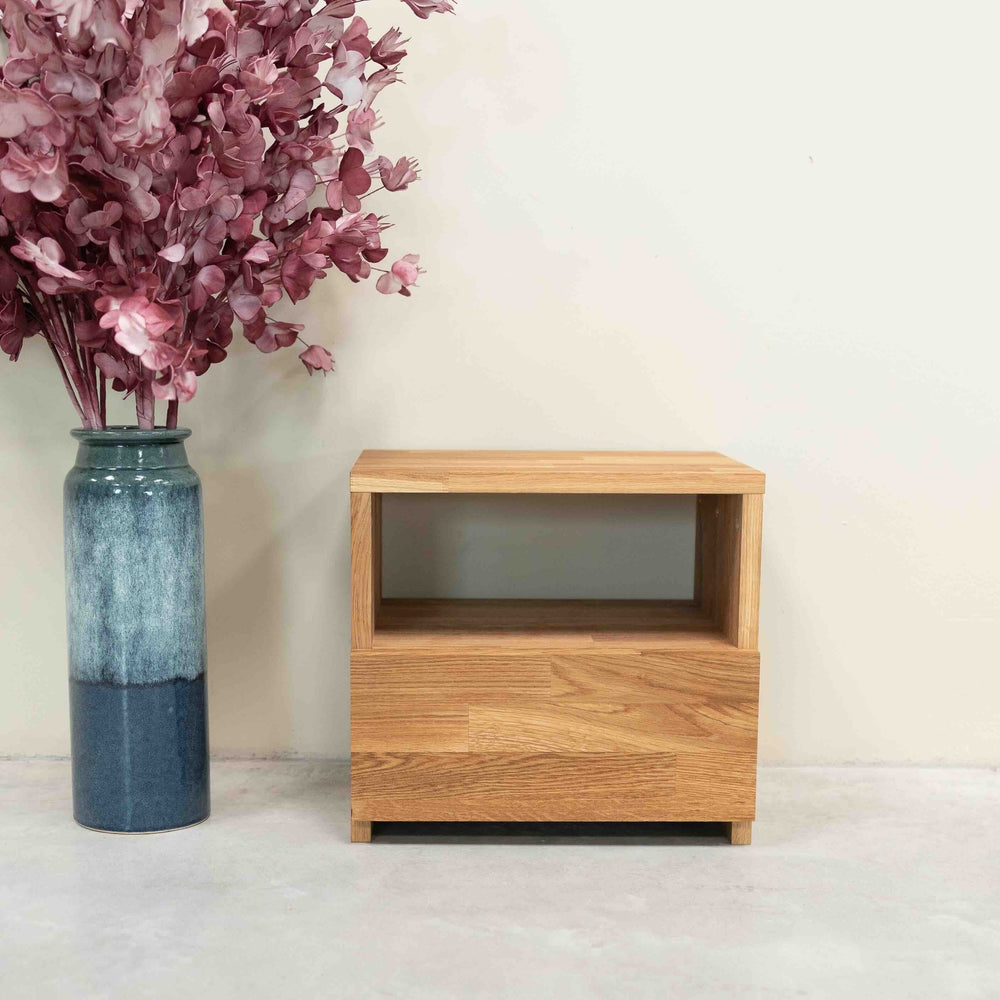 Mesita de noche de madera maciza de roble Denmark | NordicStory