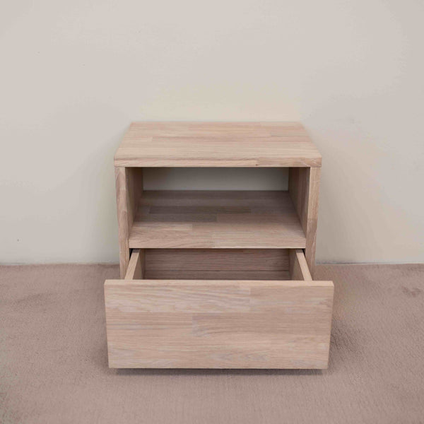 Mesita de noche de madera maciza de roble Denmark | NordicStory