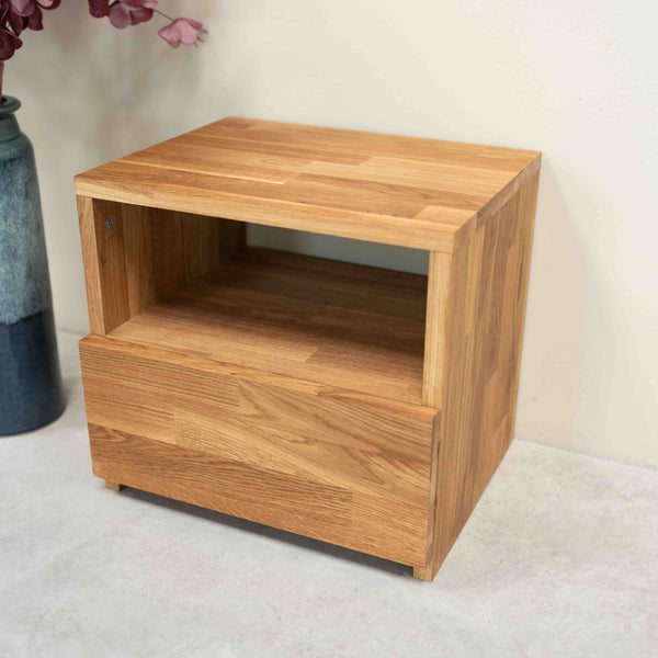 Mesita de noche de madera maciza de roble Denmark | NordicStory