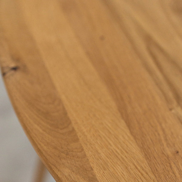 Extending dining table in solid oak MOBY