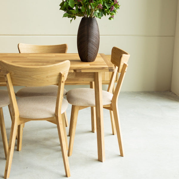 Mesa extensível de jantar em carvalho maciço Mini 1 | NordicStory