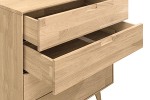 Comò in legno massello di rovere Escandi 1 | NordicStory