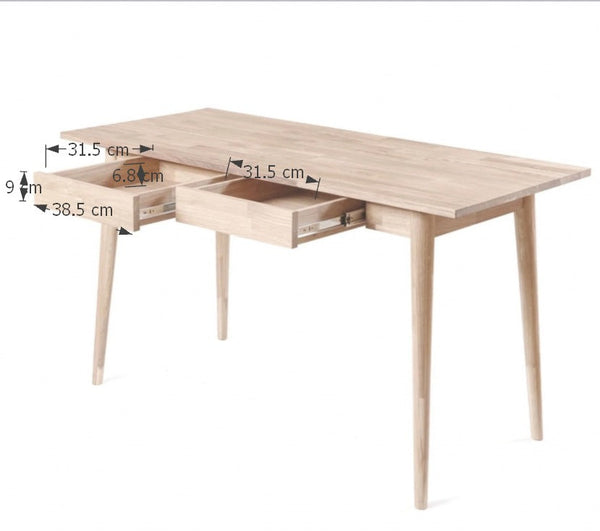 Scrivania in legno massello di rovere Escandi  | NordicStory