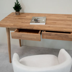 Scrivania in legno massello di rovere Escandi  | NordicStory