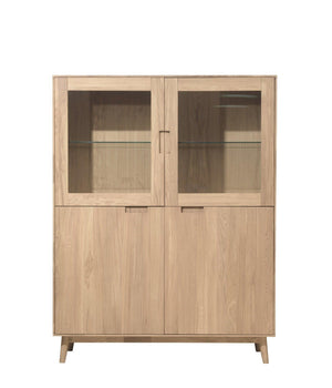 Escandi 3 solid oak display cabinet | NordicStory