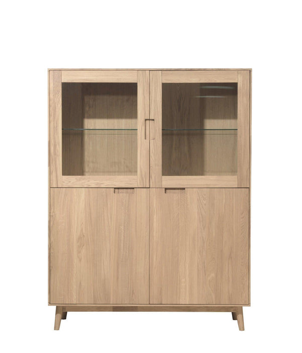Escandi 3 solid oak display cabinet | NordicStory