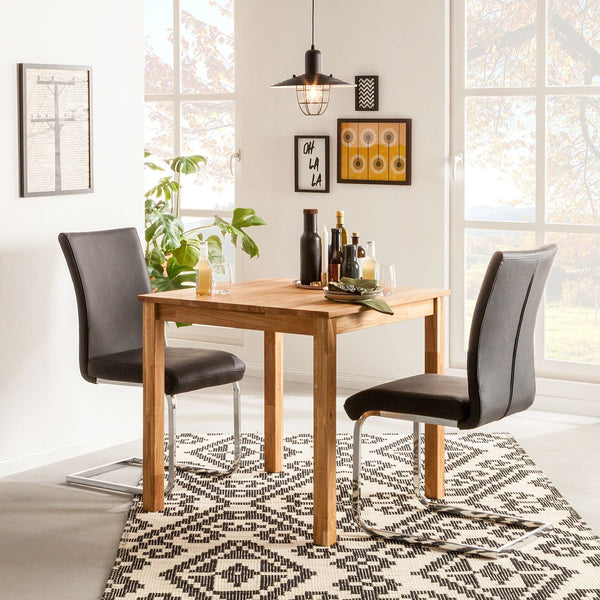 Mesa de comedor de madera maciza de roble Lemsiwood | NordicStory