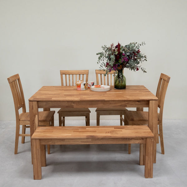 Mauritz 4 solid oak dining table | NordicStory